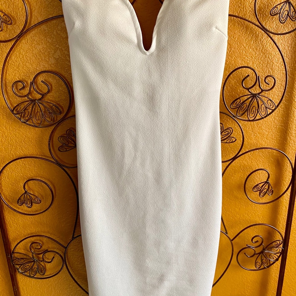 KToo White Strapless Knot Dress-Size M